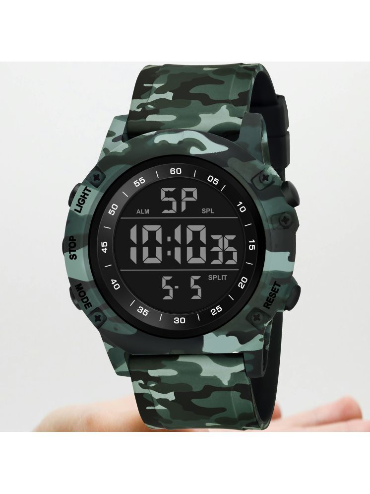     			Harbor Green Silicon Analog-Digital Men's Watch