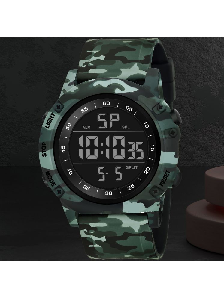     			Harbor Green Silicon Analog-Digital Men's Watch