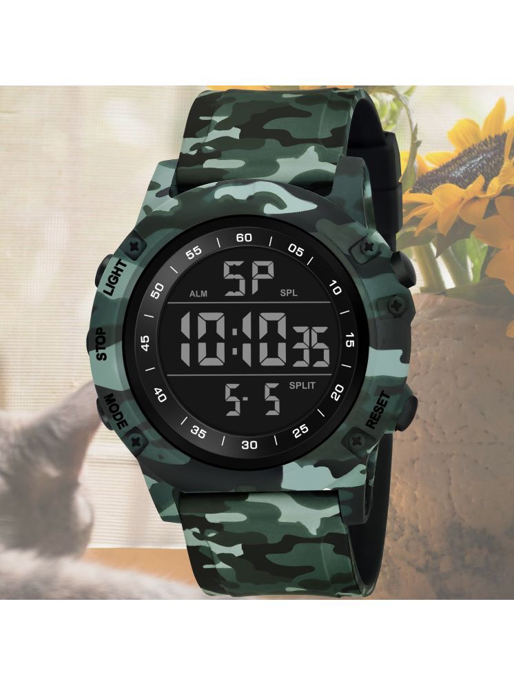     			Harbor Green Silicon Analog-Digital Men's Watch