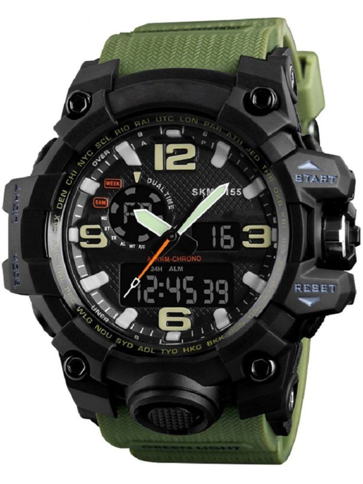     			Harbor Green Silicon Analog-Digital Men's Watch