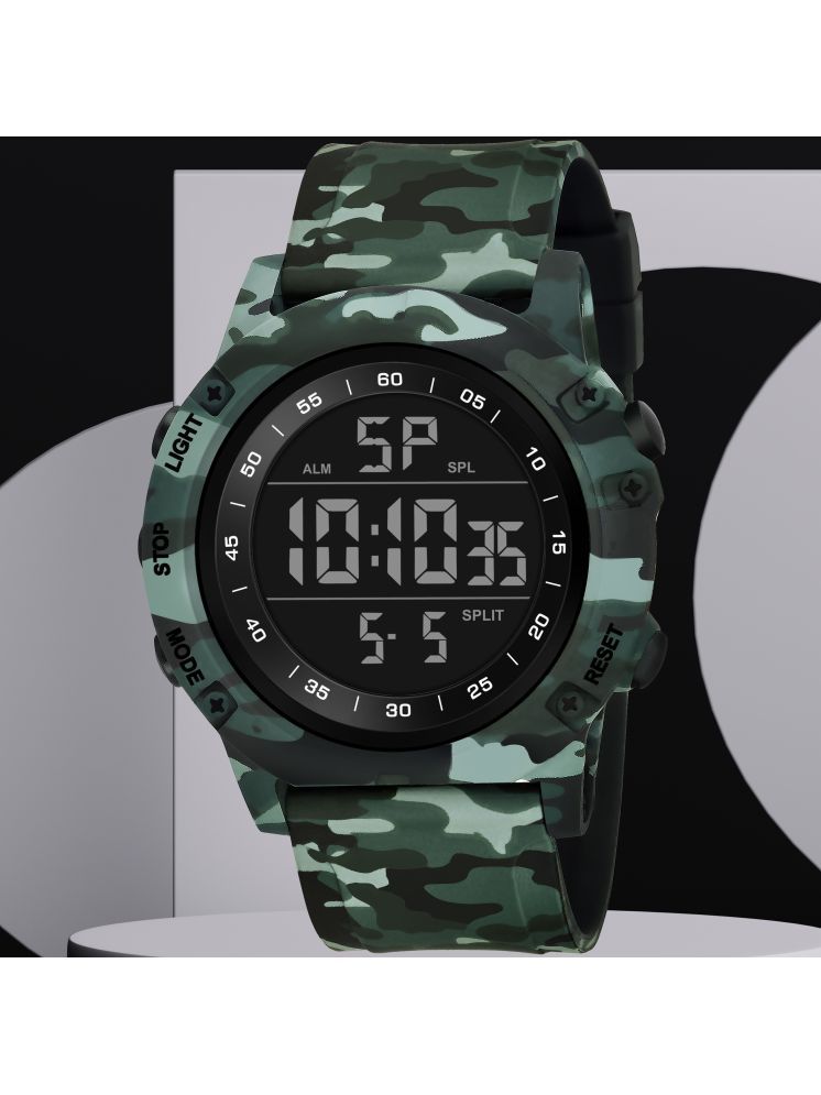     			Harbor Green Silicon Analog-Digital Men's Watch