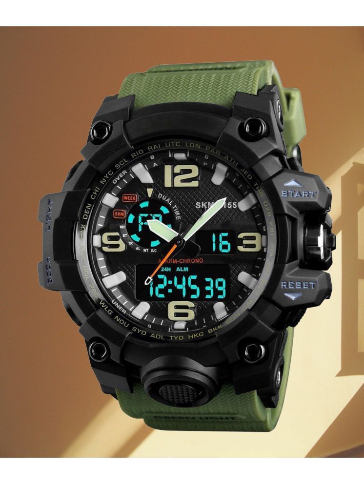     			Harbor Green Silicon Analog-Digital Men's Watch