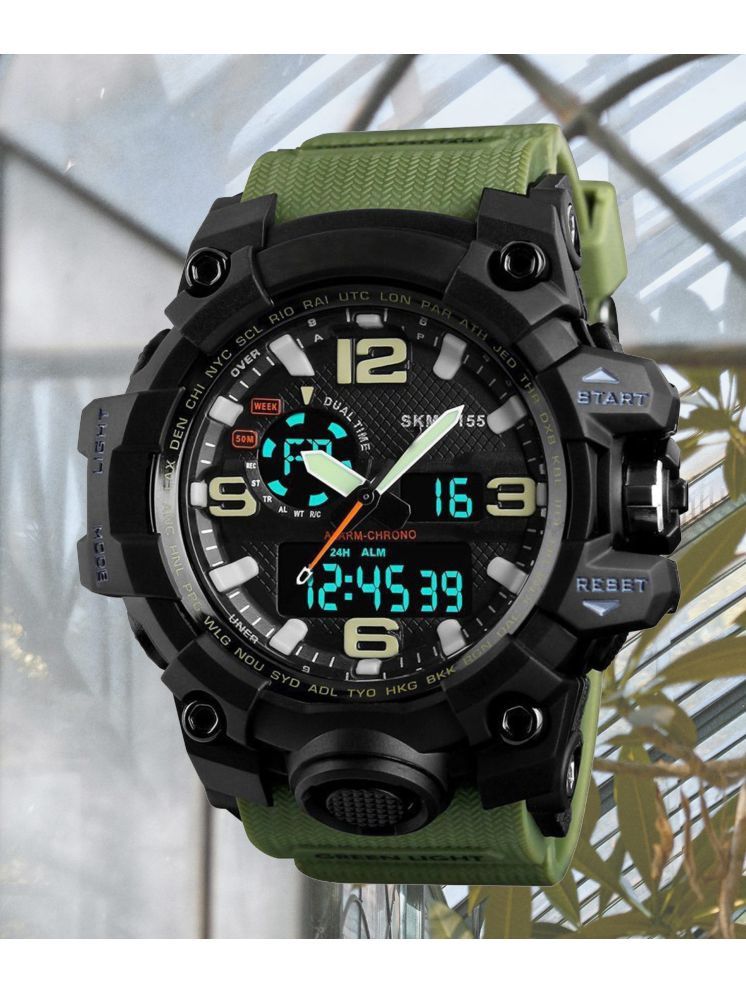     			Harbor Green Silicon Analog-Digital Men's Watch