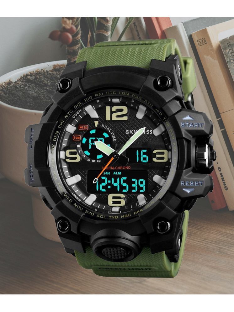     			Harbor Green Silicon Analog-Digital Men's Watch