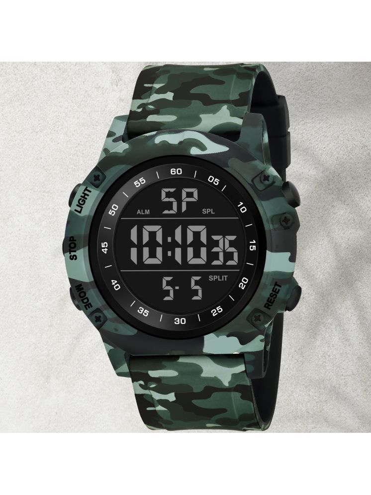     			Harbor Green Silicon Analog-Digital Men's Watch