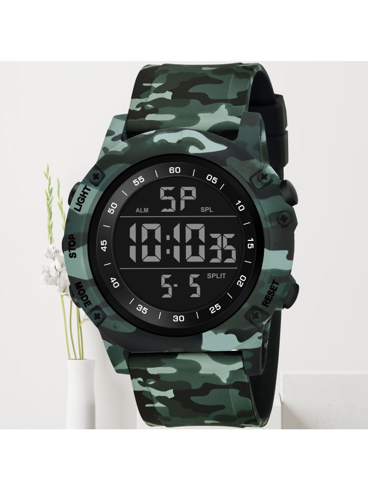     			Harbor Green Silicon Analog-Digital Men's Watch