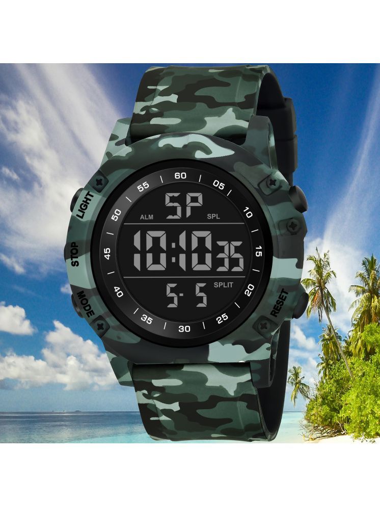     			Harbor Green Silicon Analog-Digital Men's Watch