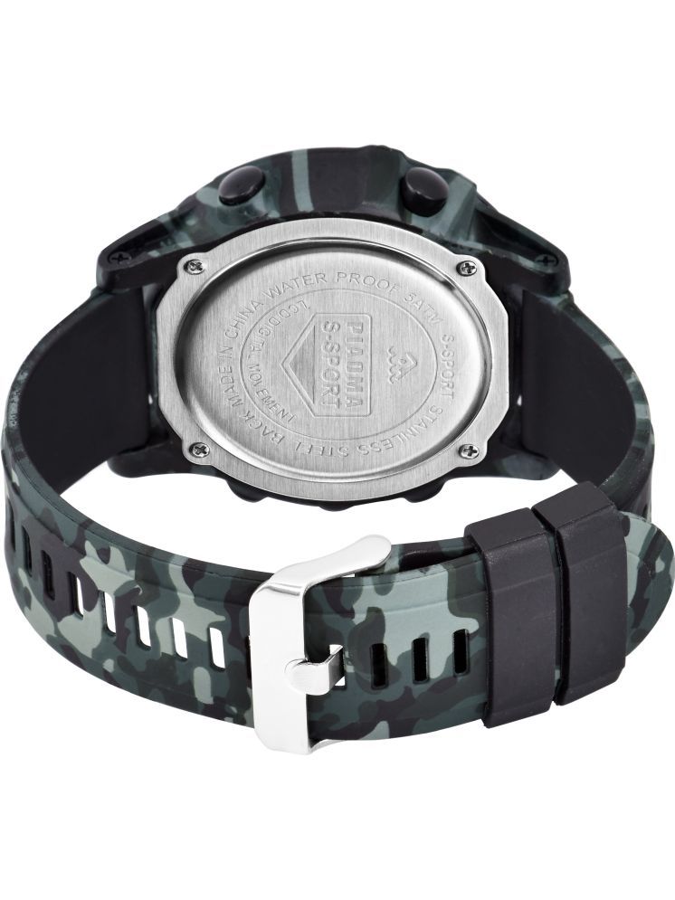     			Harbor Green Silicon Digital Men's Watch