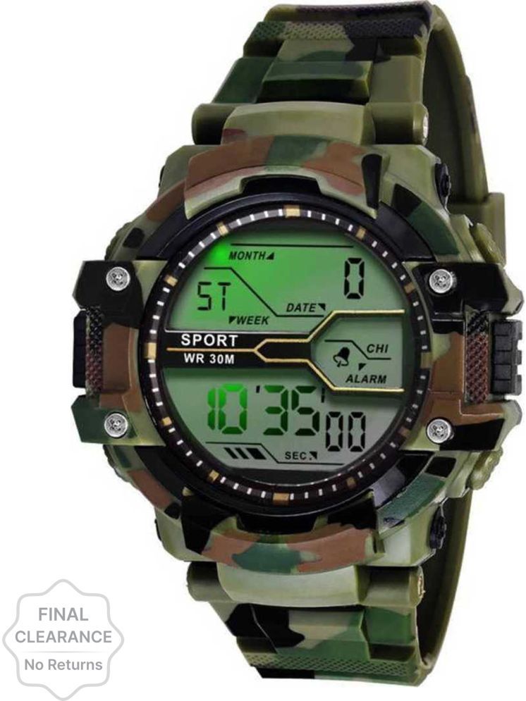     			Harbor Khaki Silicon Analog-Digital Men's Watch