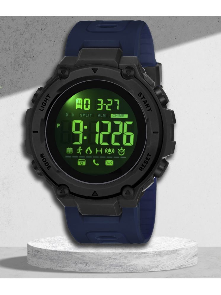     			Harbor Navy Blue Silicon Digital Men's Watch