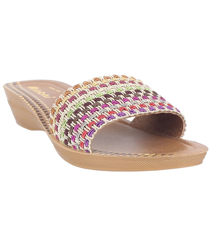     			Inblu Multi Color Women's Slip On Heels