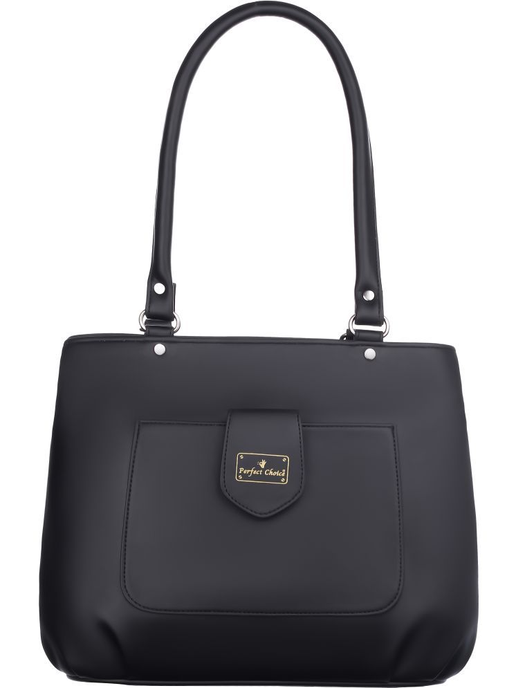     			Perfect Choice Black PU Shoulder Bag