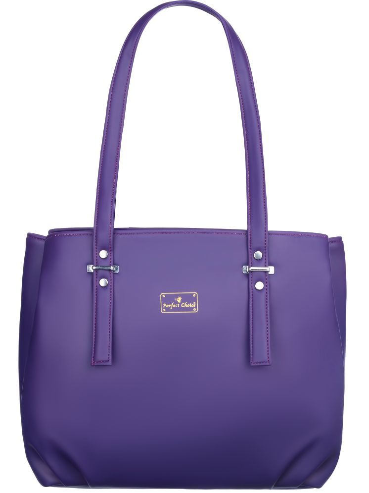     			Perfect Choice Purple PU Shoulder Bag