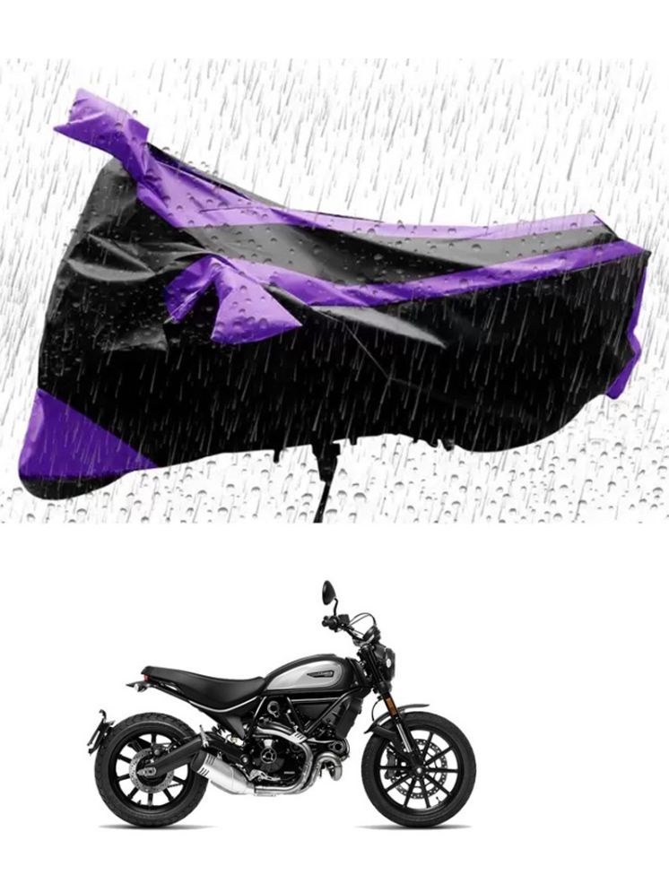     			RONISH Bike Body Cover for Ducati Scrambler Icon ( Pack of 1 ) , Purple