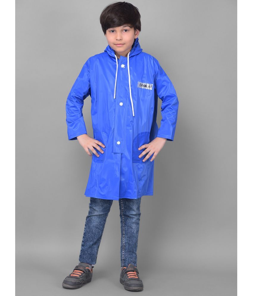     			Dollar Rainguard Kids' Full Sleeve Solid Long Raincoat With Adjustable Hood and Pocket