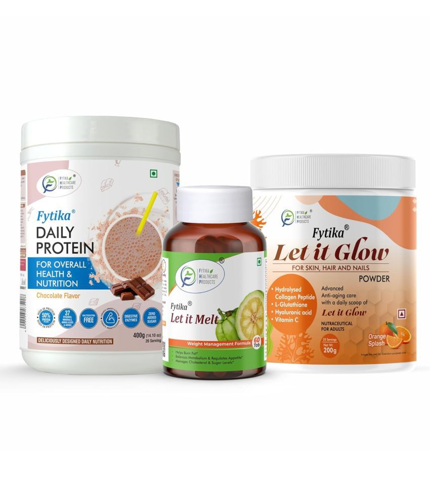     			FYTIKA Protein&Let it melt&LetitGlow 3 gm Pack of 3