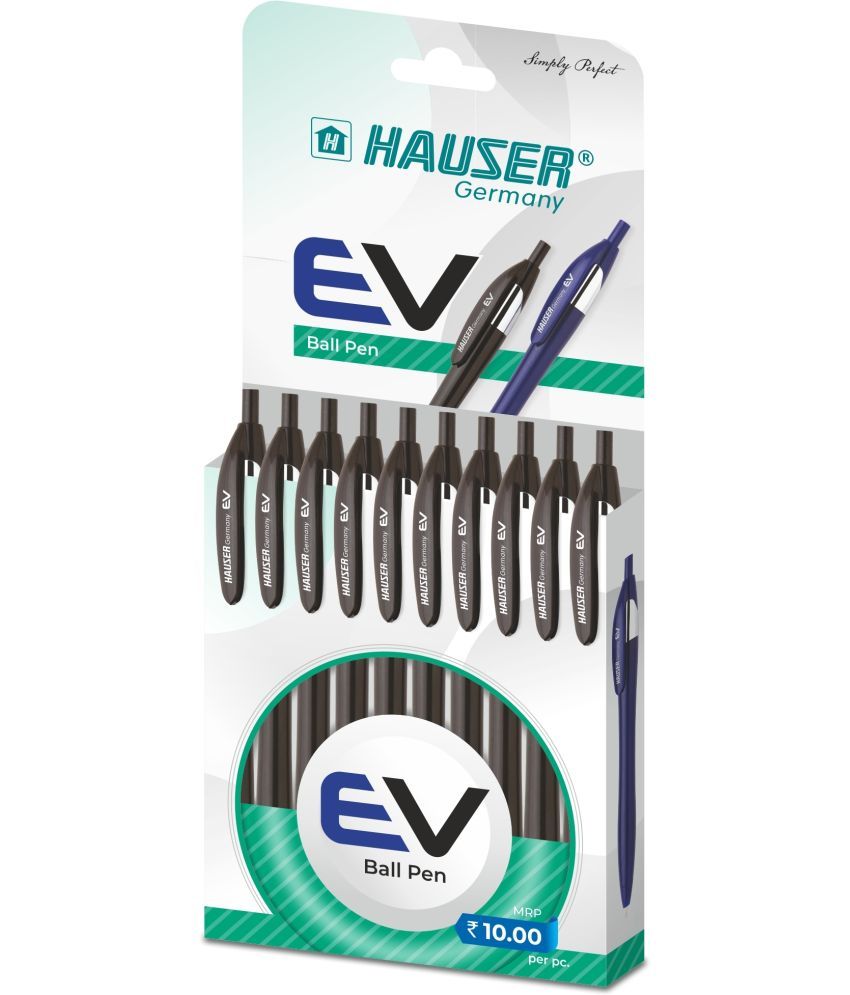     			Hauser Ev Ball Pen Black Pack Of 10