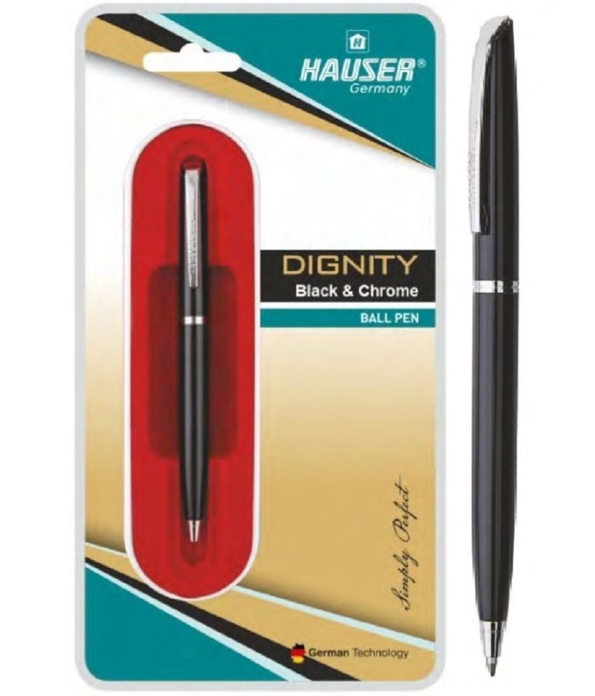     			Hauser Dignity Black & Chrome Ball Pen