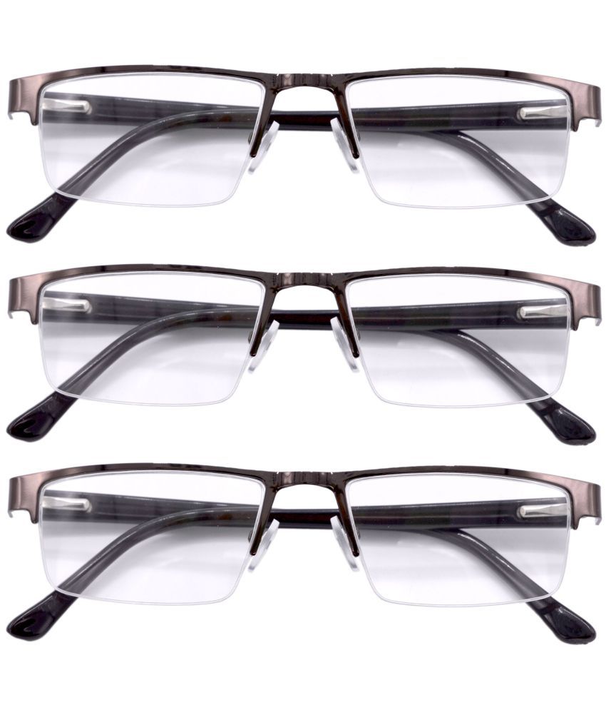     			Hrinkar Rectangle Half Rim Reading Glasses