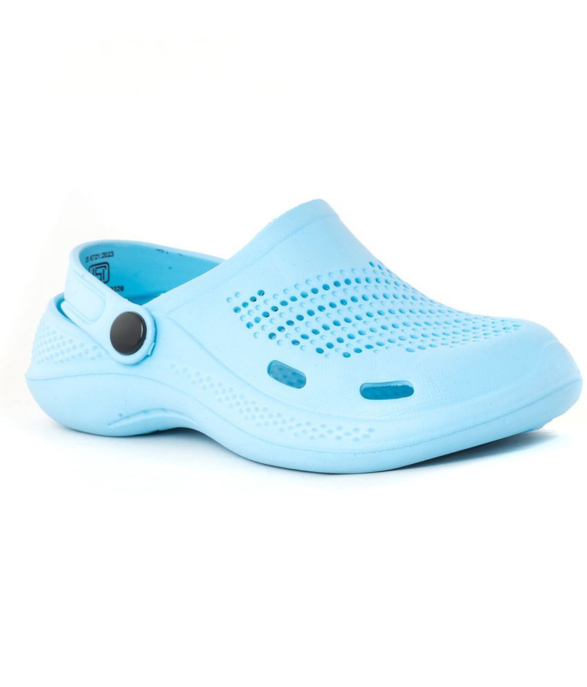     			KHADIM Blue Clogs