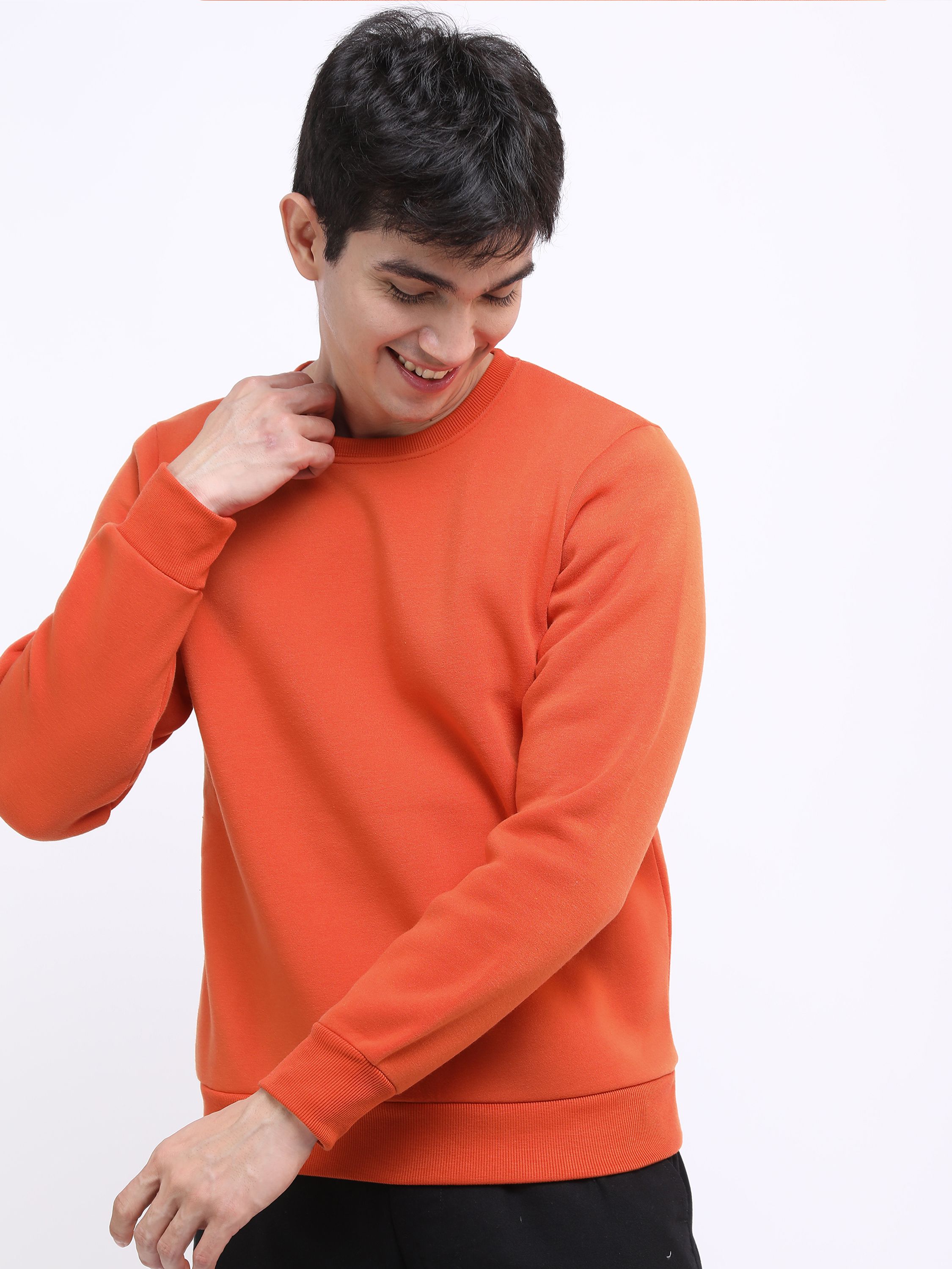     			Ketch Polyester Round Neck Men's Sweatshirt - Orange ( Pack of 1 )