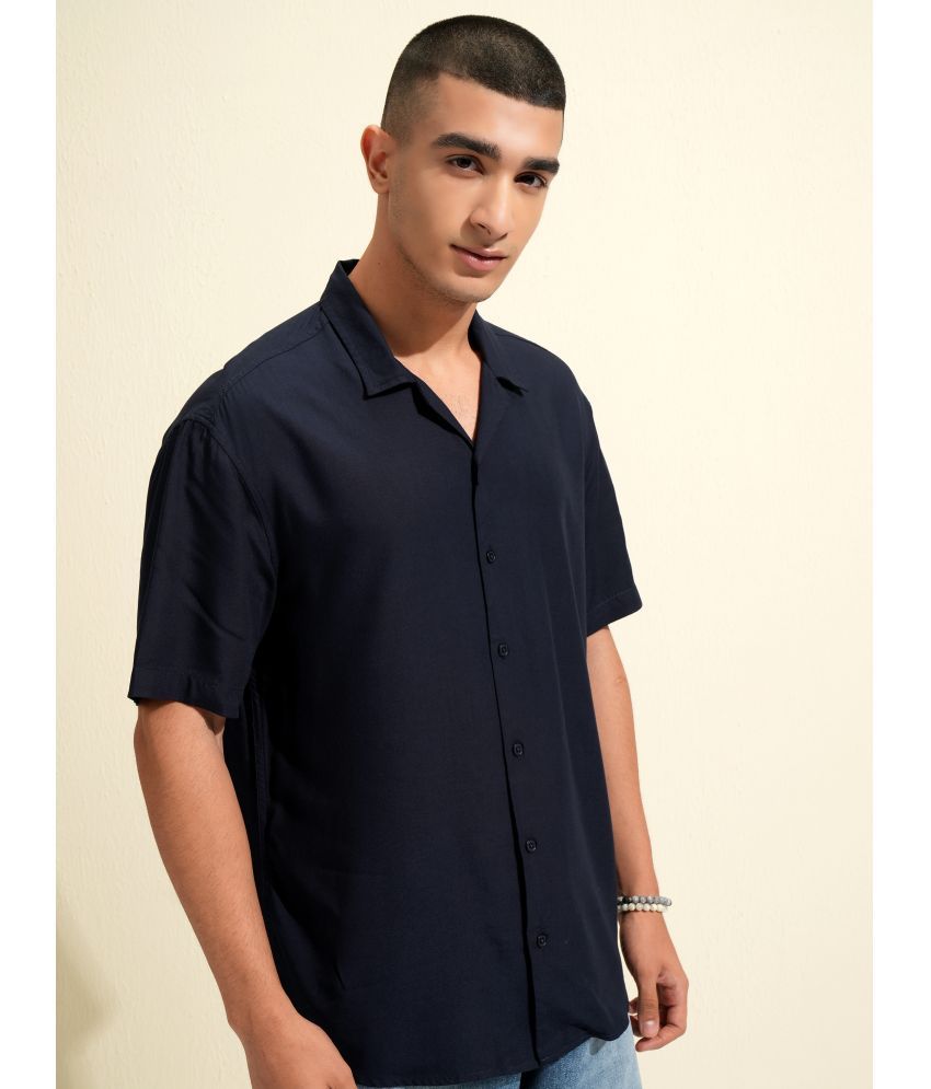     			Ketch Viscose Regular Fit Solids Half Sleeves Men's Casual Shirt - Navy ( Pack of 1 )