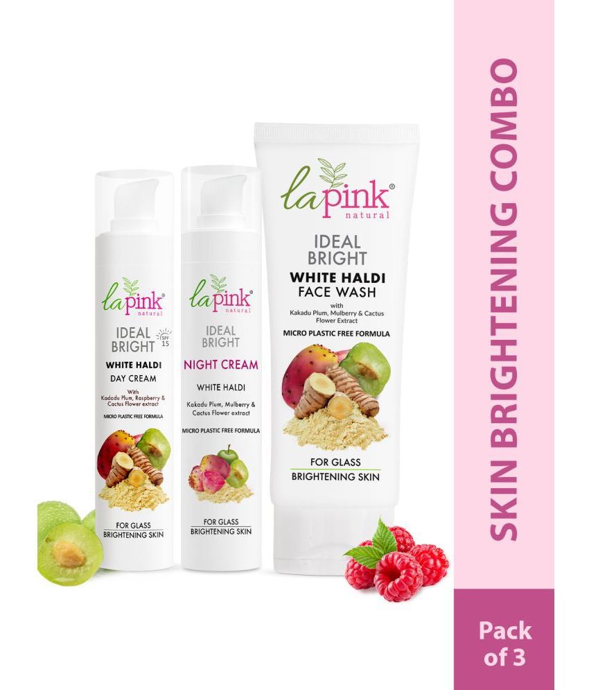     			La Pink Ideal Bright 2 Times Use Facial Kit For All Skin Type Fruit 100ml, 50g, 100g ( Pack of 3 )