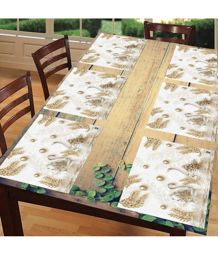     			Sanraksshan PVC Solid Rectangle Table Mats ( 40 cm x 32 cm ) Pack of 1 - Multi