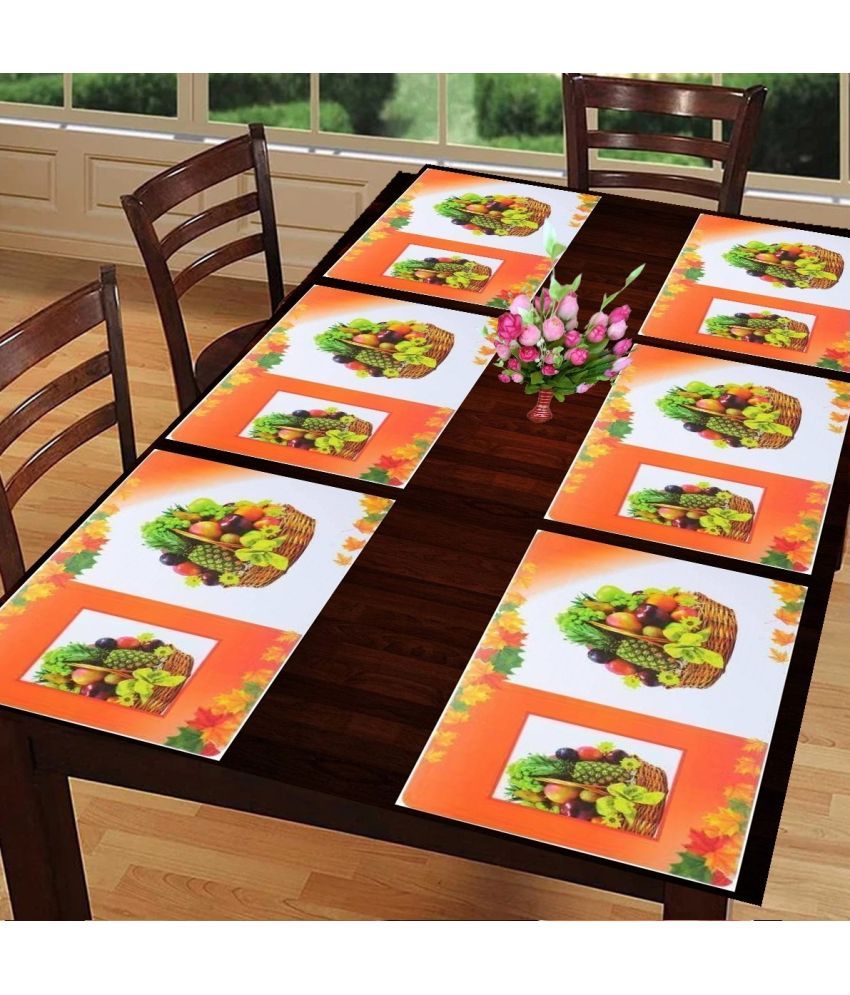     			Sanraksshan PVC Solid Rectangle Table Mats ( 40 cm x 32 cm ) Pack of 1 - Multi