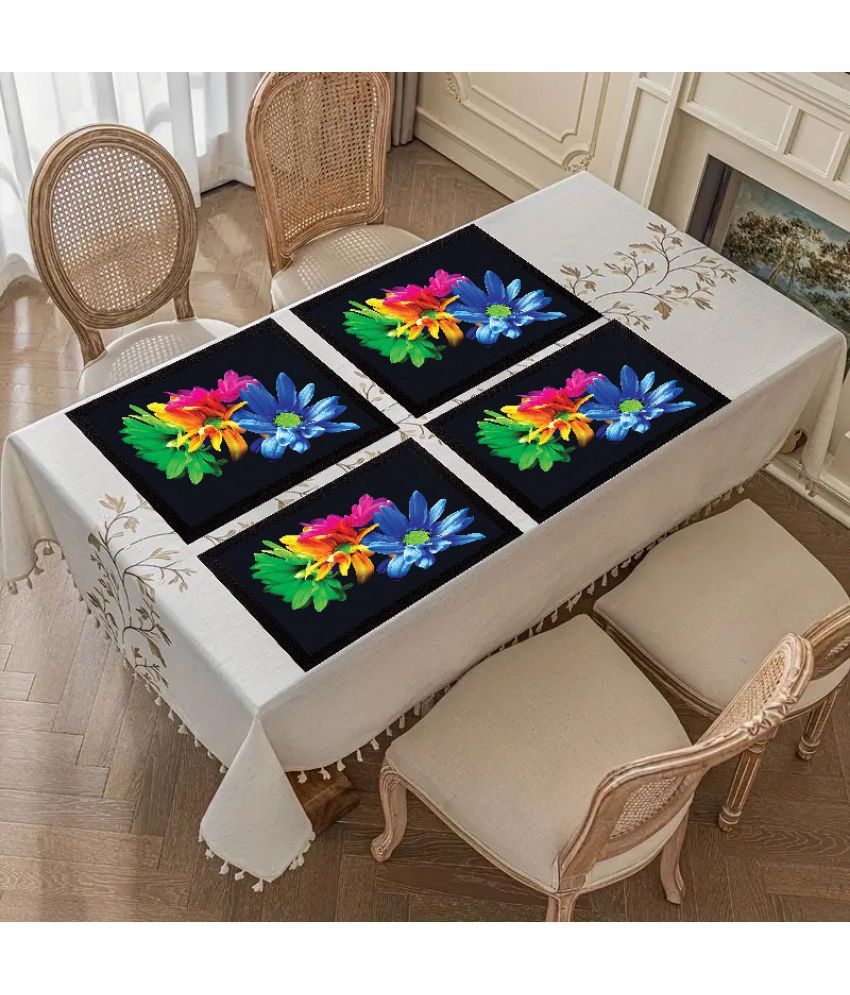     			Sanraksshan PVC Solid Rectangle Table Mats ( 40 cm x 32 cm ) Pack of 1 - Multi