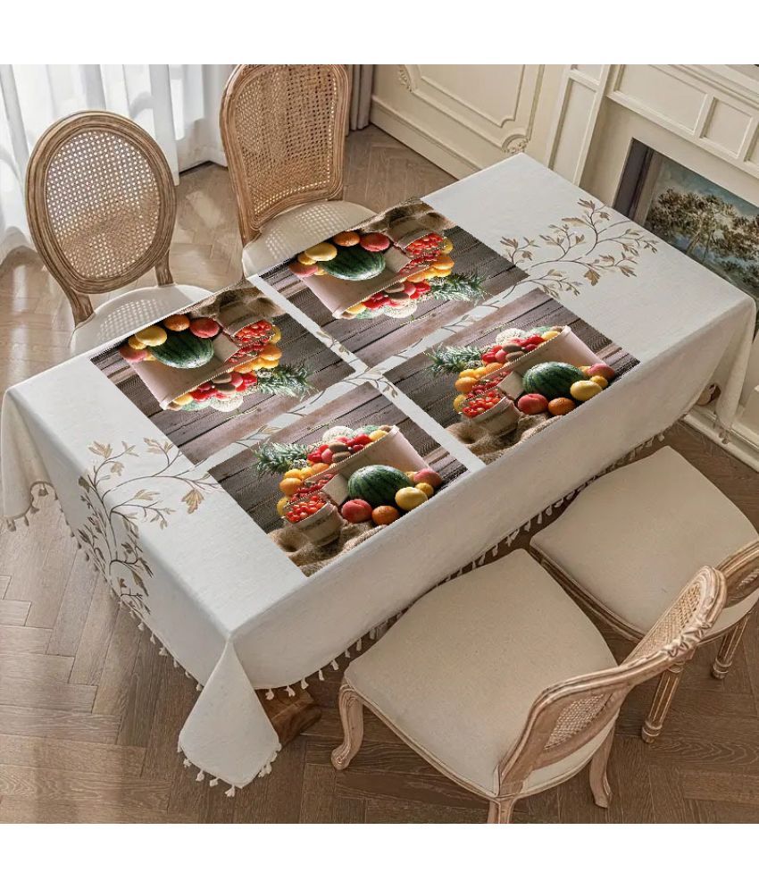     			Sanraksshan PVC Solid Rectangle Table Mats ( 40 cm x 32 cm ) Pack of 1 - Multi