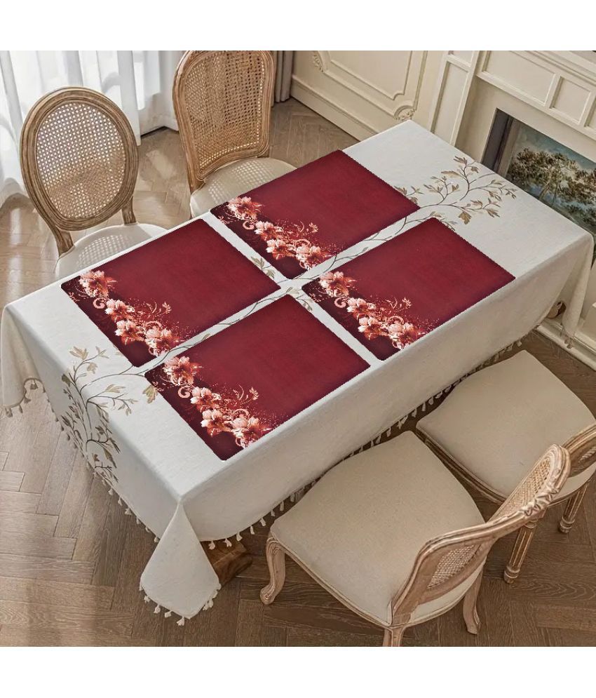     			Sanraksshan PVC Solid Rectangle Table Mats ( 40 cm x 32 cm ) Pack of 1 - Multi