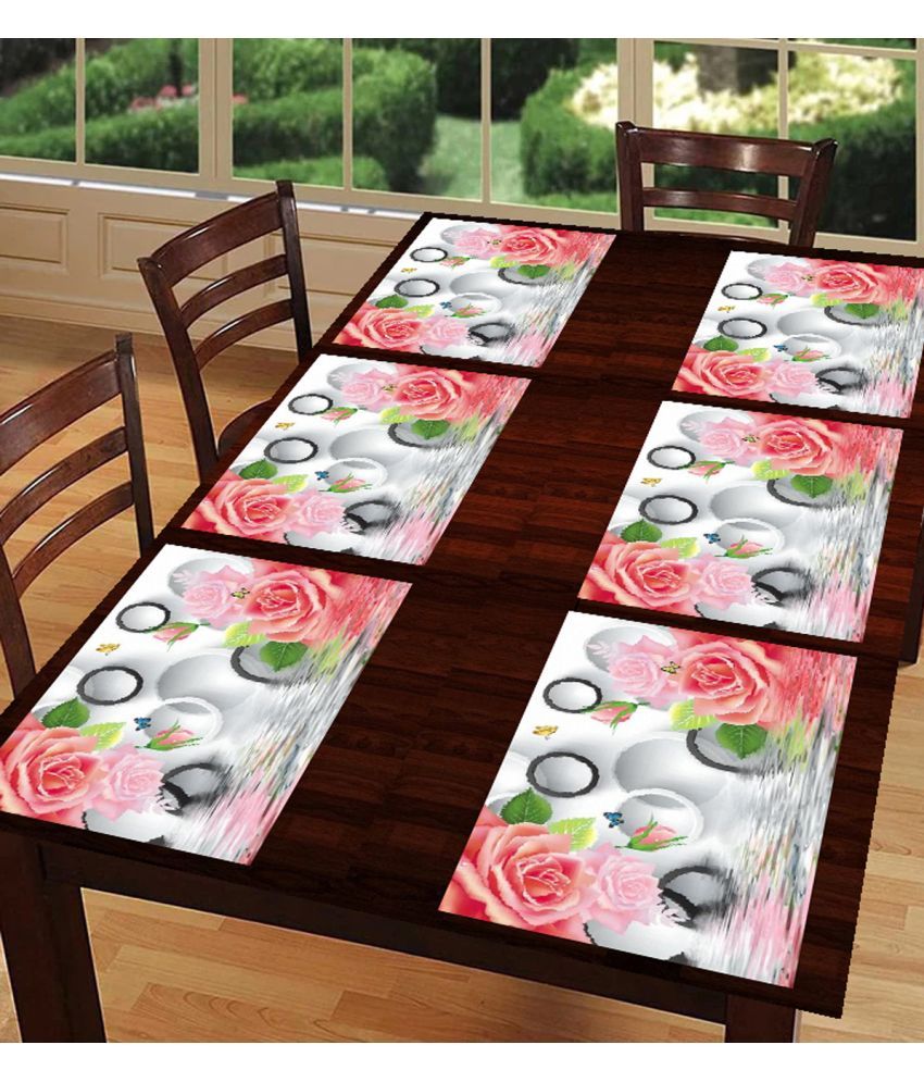     			Sanraksshan PVC Solid Rectangle Table Mats ( 40 cm x 32 cm ) Pack of 1 - Multi