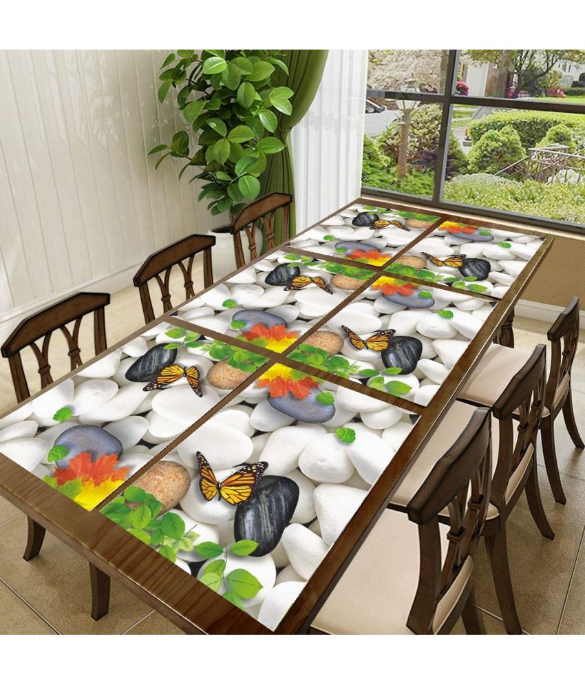     			Sanraksshan PVC Solid Rectangle Table Mats ( 40 cm x 32 cm ) Pack of 1 - Multi