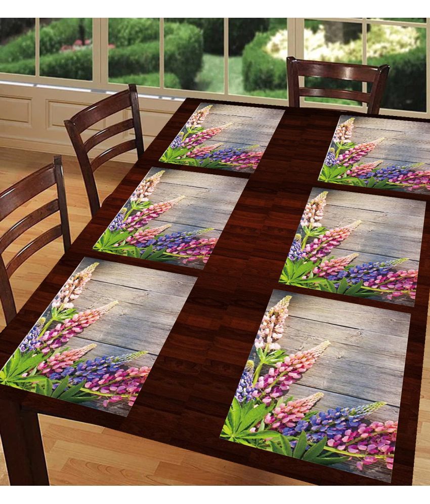     			Sanraksshan PVC Solid Rectangle Table Mats ( 40 cm x 32 cm ) Pack of 1 - Multi