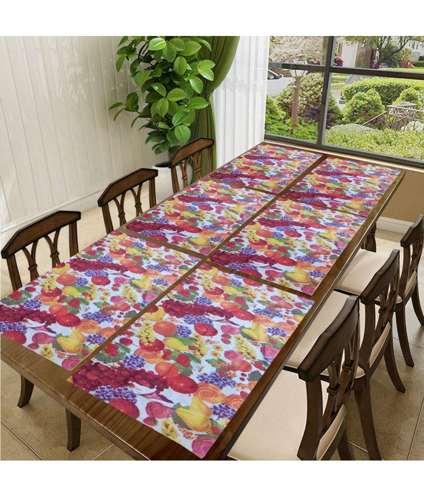     			Sanraksshan PVC Solid Rectangle Table Mats ( 40 cm x 32 cm ) Pack of 1 - Multi