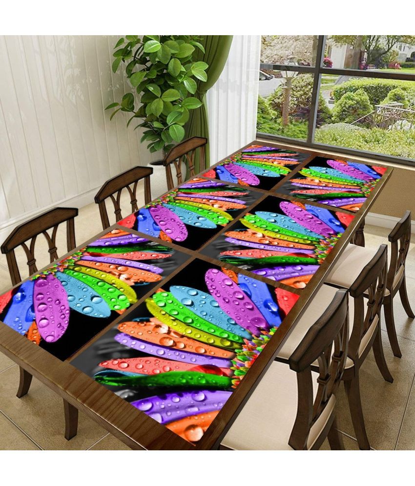     			Sanraksshan PVC Solid Rectangle Table Mats ( 40 cm x 32 cm ) Pack of 1 - Multi