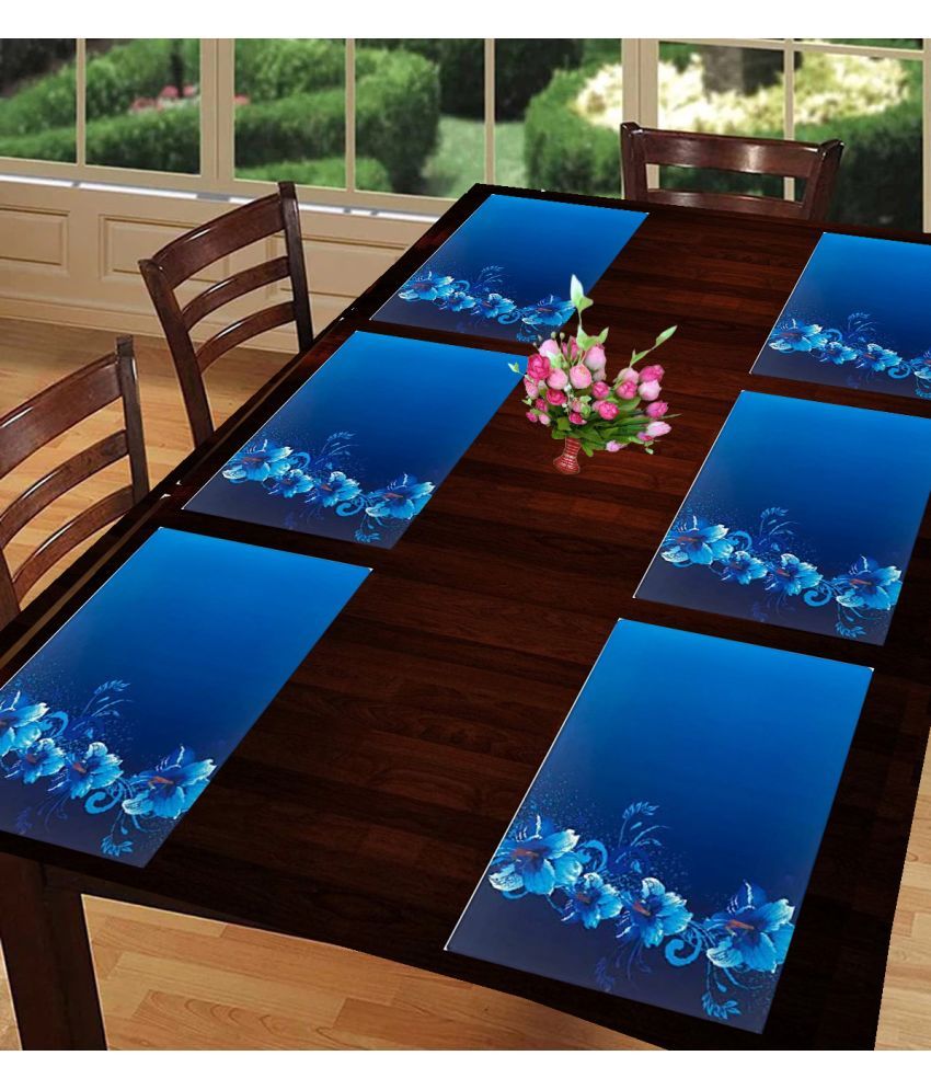     			Sanraksshan PVC Solid Rectangle Table Mats ( 40 cm x 32 cm ) Pack of 1 - Multi