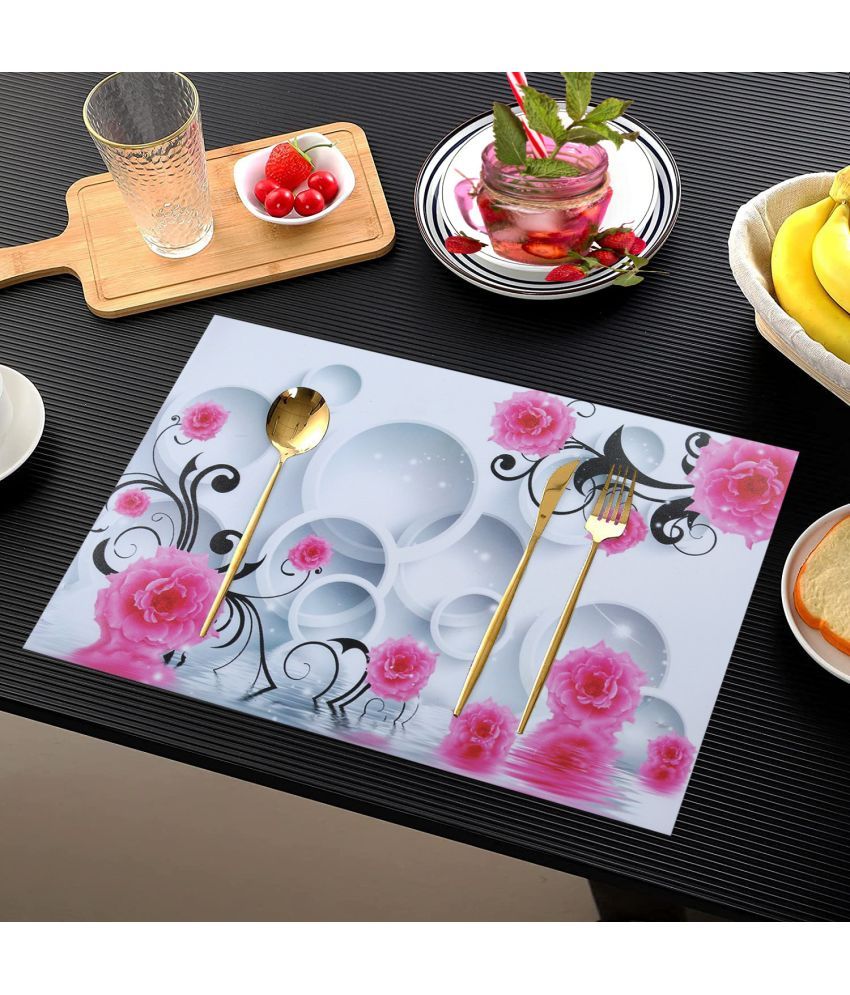     			Sanraksshan PVC Solid Rectangle Table Mats ( 40 cm x 32 cm ) Pack of 1 - Multi