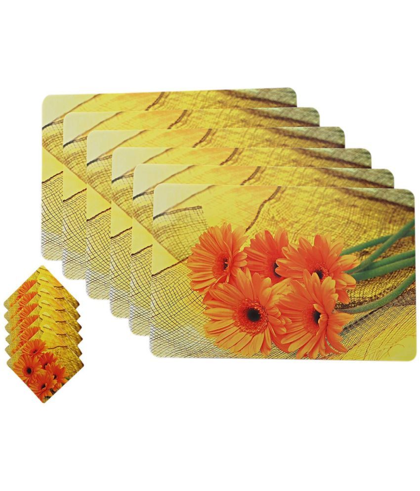     			Sanraksshan PVC Solid Rectangle Table Mats ( 40 cm x 32 cm ) Pack of 1 - Multi