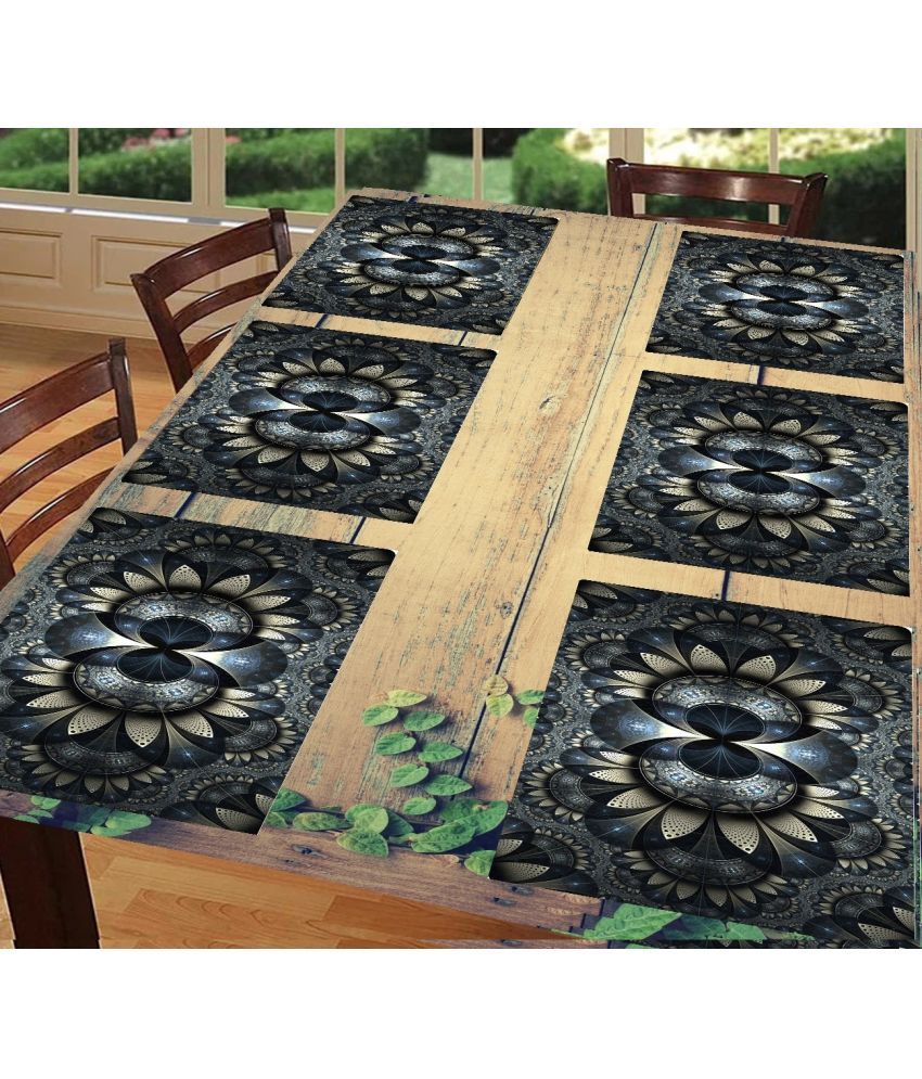     			Sanraksshan PVC Solid Rectangle Table Mats ( 40 cm x 32 cm ) Pack of 1 - Multi