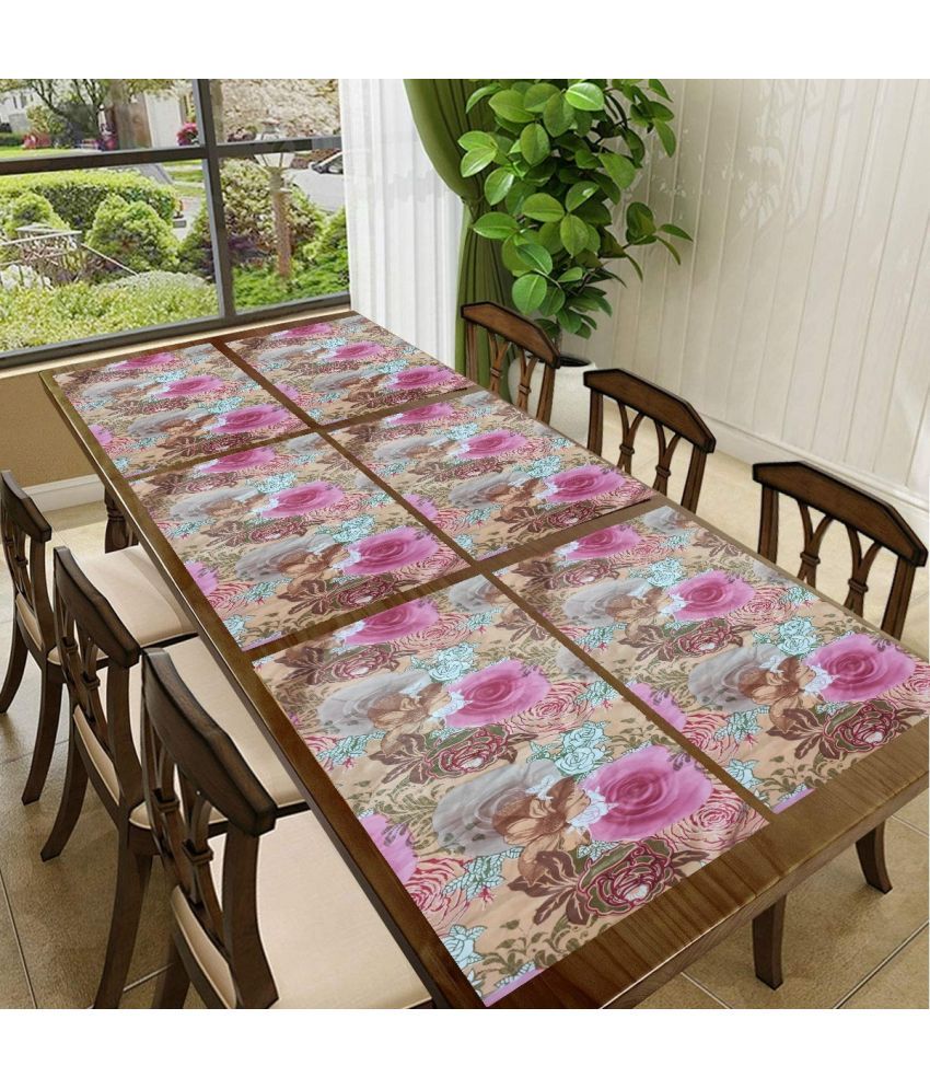     			Sanraksshan PVC Solid Rectangle Table Mats ( 40 cm x 32 cm ) Pack of 1 - Multi