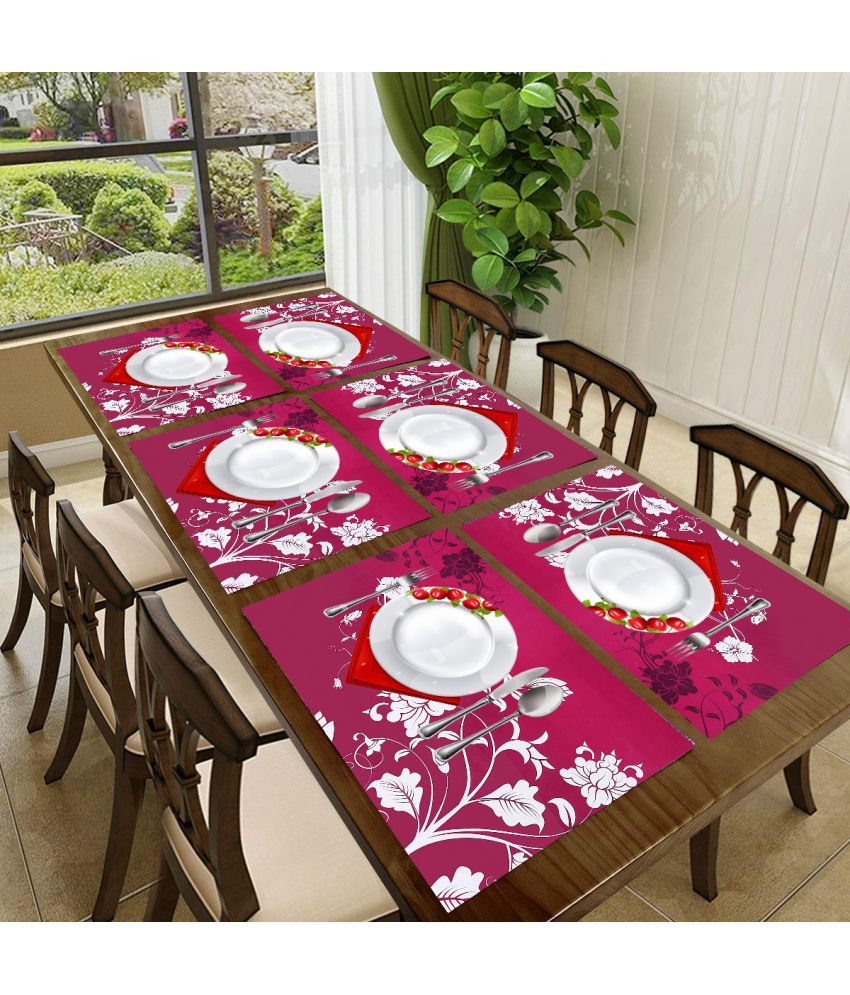     			Sanraksshan PVC Solid Rectangle Table Mats ( 40 cm x 32 cm ) Pack of 1 - Multi