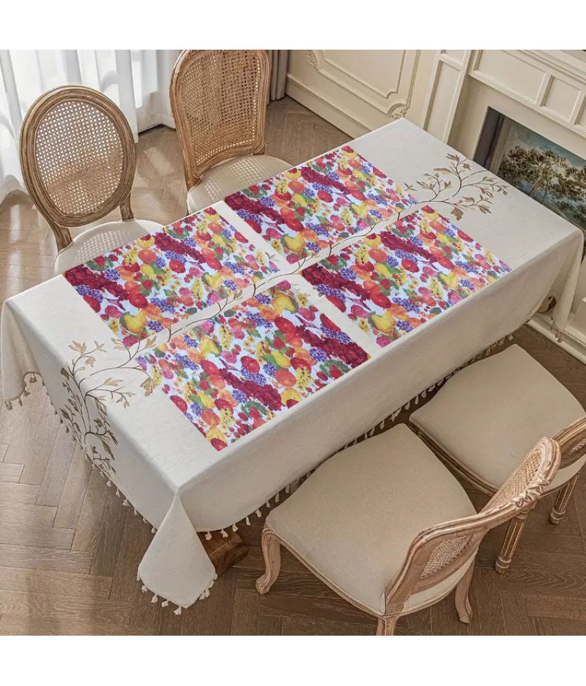     			Sanraksshan PVC Solid Rectangle Table Mats ( 40 cm x 32 cm ) Pack of 1 - Multi