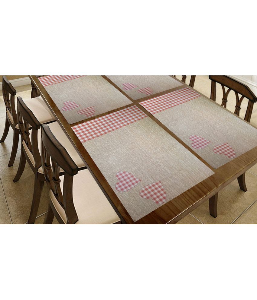     			Sanraksshan PVC Solid Rectangle Table Mats ( 40 cm x 32 cm ) Pack of 1 - Multi