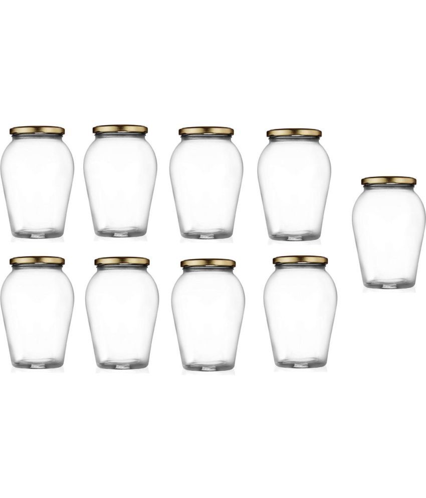     			Somil Glass Container Jar Glass Transparent Utility Container ( Set of 9 )