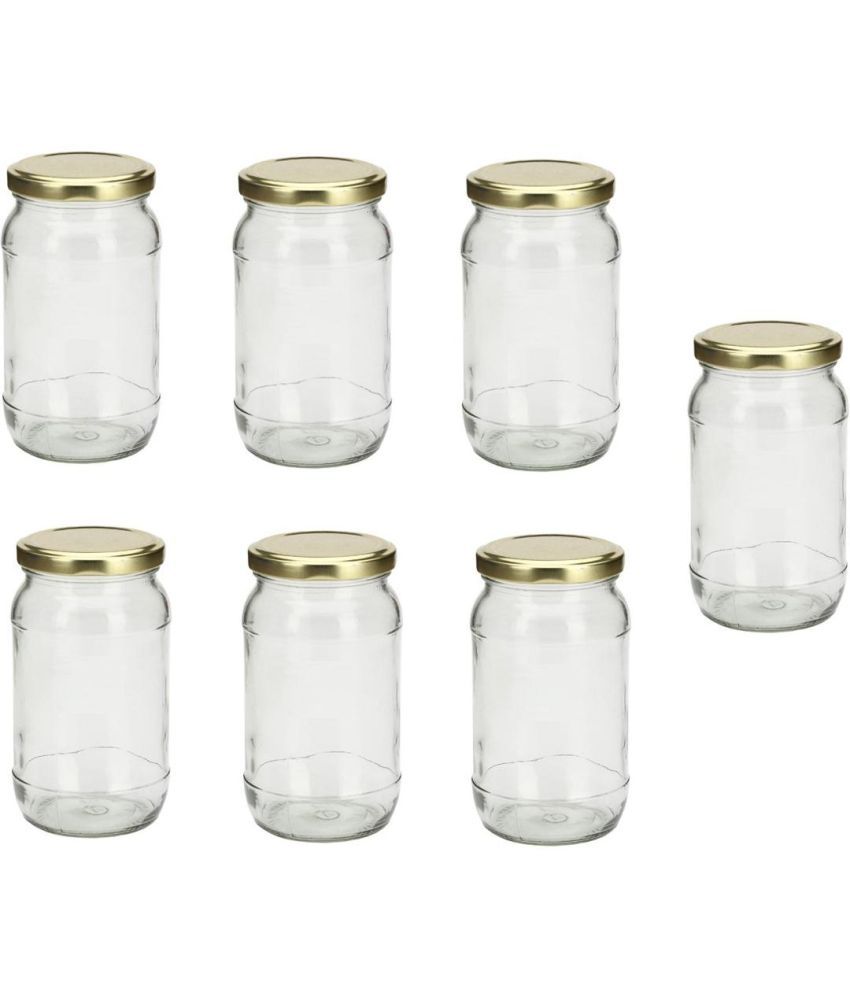     			Somil Glass Container Jar Glass Transparent Utility Container ( Set of 7 )