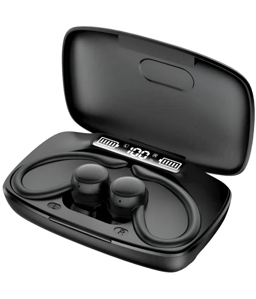     			VERONIC M88 HOOK Bluetooth True Wireless (TWS) In Ear 30 Hours Playback Low Latency,Powerfull bass IPX4(Splash & Sweat Proof) Black