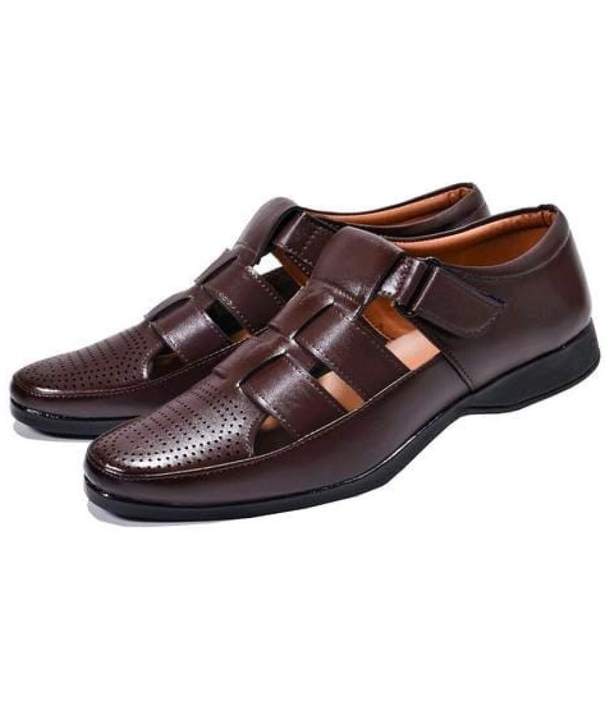     			Akiko - Brown Men's Sandals