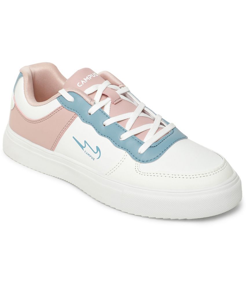     			Campus White Women's Sneakers